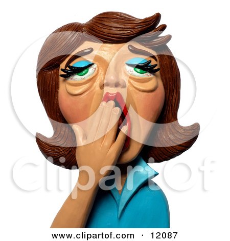 12087-Clay-Sculpture-Of-Woman-Yawning-Clipart-Picture.jpg