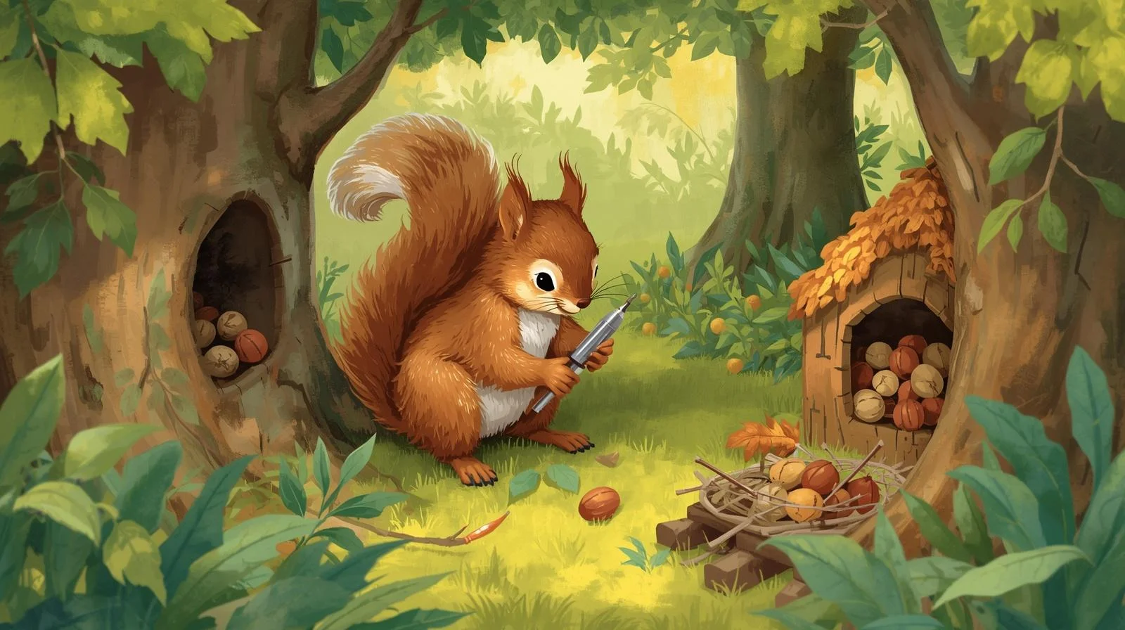 مفك السنجاب_في غابةٍ خضراءَ بعيدة، كان يعيشُ سنجابٌ نشيطٌ يحبّ الإنجاز._كلّ_20260320_203051_0...webp