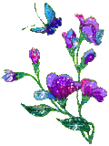 thButterflyBlueFlowersPurpleSparkle.gif