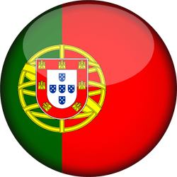 Flag of Portugal - 3D Round